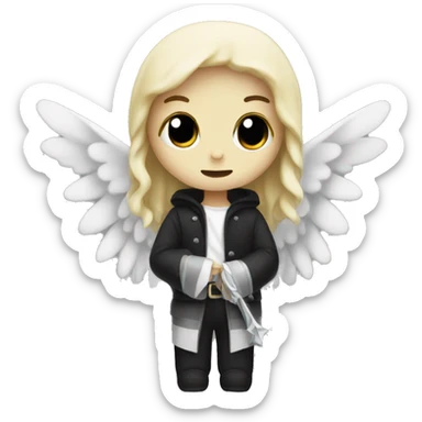 Pretty angel of death sticker