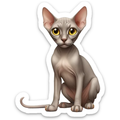 Sphinx cat sticker