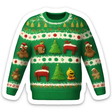 ugly christmas sweater sticker
