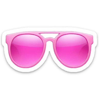 Pink sunglasses sticker