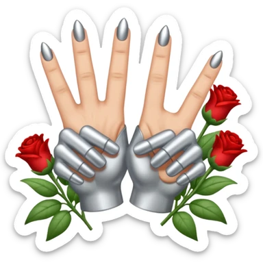 💐 and middle fingers remove the person sticker