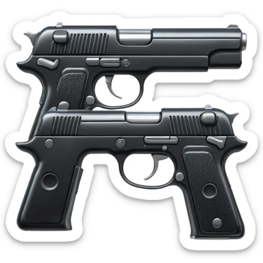 dual pistols sticker