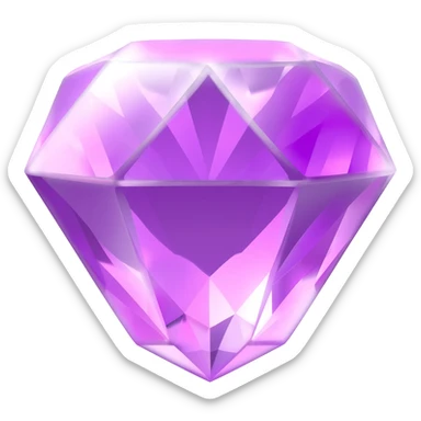 Purple gems sticker