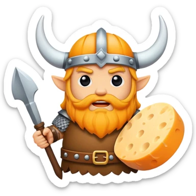 Cheddar Cheese Viking sticker