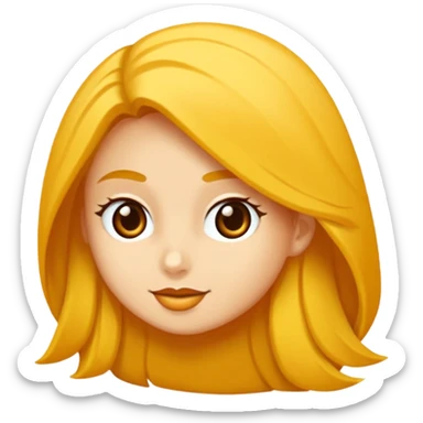 gözlük takan, dövmeli ve elinde kahve tutan, yaz kıyafetli bir kadın. kıyafeti sarı olsun sticker