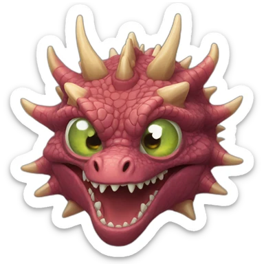 Dragon trois têtes cyclope sticker