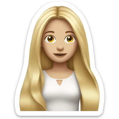blonde girl  sticker