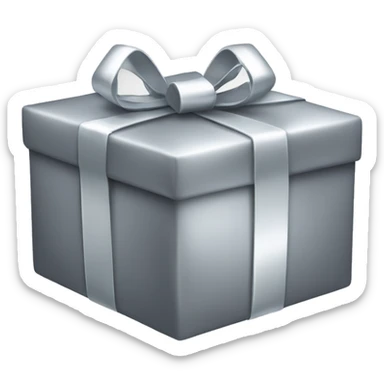 Silver gift  sticker