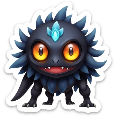 Elemental Dark type natural Pokémon-Fakémon-creature sticker