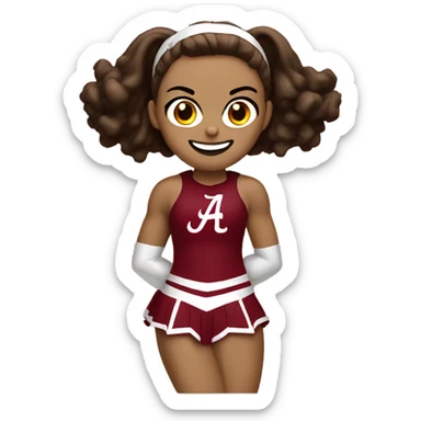 University of Alabama cheerleader sticker