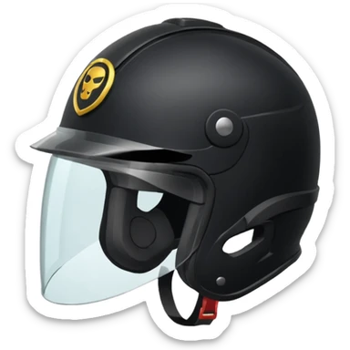 Rider helmet black matte at the back theres ribbon attached for female rider it is a full face only do not include the lady sticker