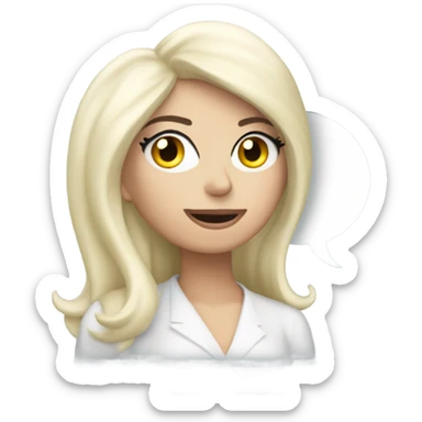 Lady Gaga with a chat bubble that says “Fahier” sticker