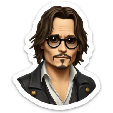 Johnny Depp sticker