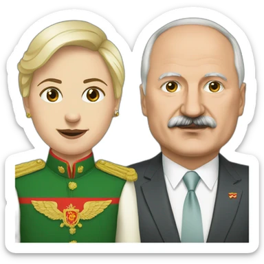 lukashenko and Belarus sticker
