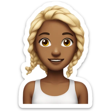 cute girl shark tank ith bow sticker