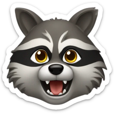 a game raccoon sticker