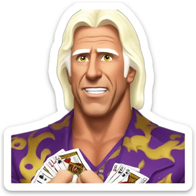 ric flair gambling sticker