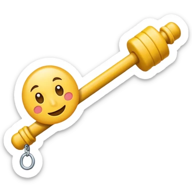 crer un emoji pour representer la moitier et maitenent avec une barr orizontal sticker
