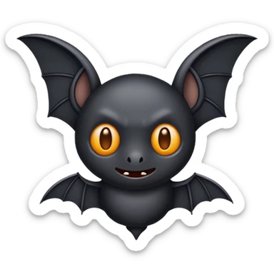 Make a emoji of bat batman edition  sticker