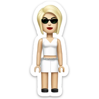 LADY GAGA lego full body sticker