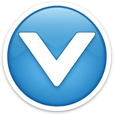 Create me an emoji that looks similar to the Facebook blue verification batch it's for my research sticker