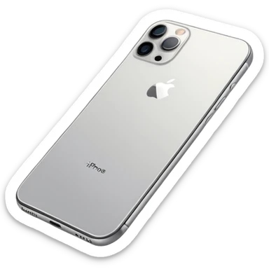 iPhone 16 Pro, minimal background, angled view sticker