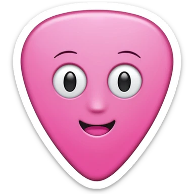 guitar-pick-pink sticker