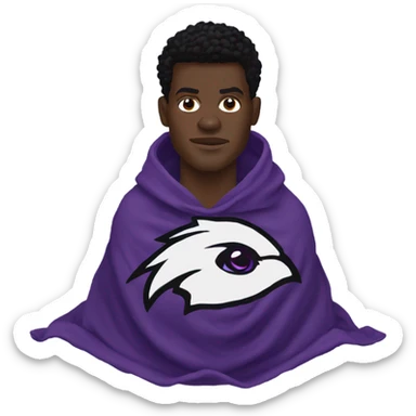 Lamar Jackson in a blanket  sticker