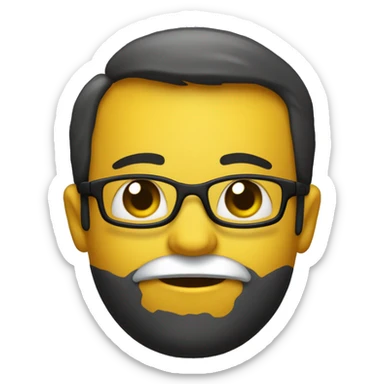 Crie um emoji cm brasão da radiologia preto e amarelo, misturado com o brasão da medicina  sticker