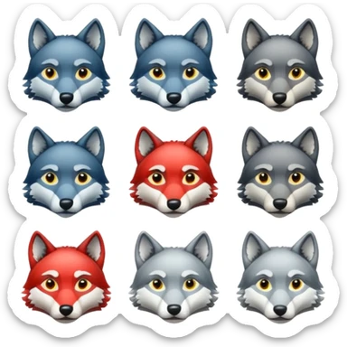 kick platformu için 13 adet abonelik rozeti oluşturur musun kurt motifli sticker