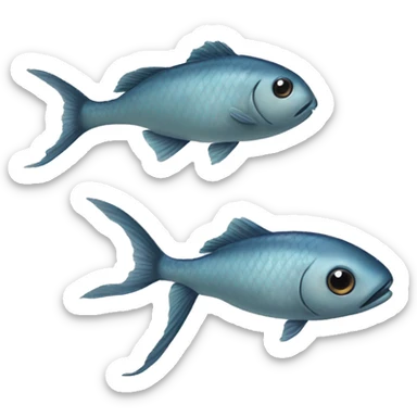 Fish with very very smal head sticker