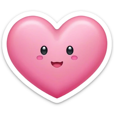 🥹+🥰+🩷 little pink heart around this 🥹 sticker