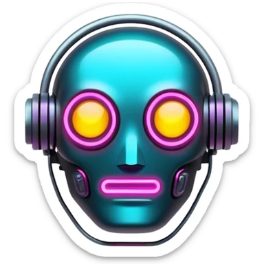 neon cyberpunk signboard  sticker