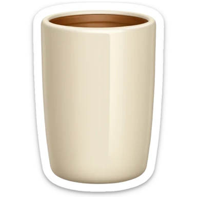 ivory-colored tumbler sticker