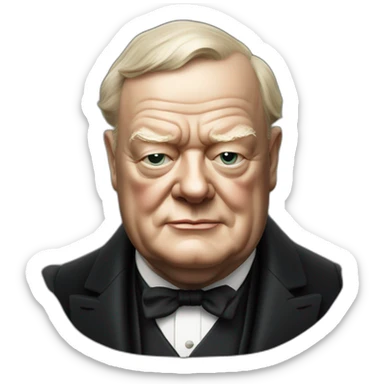 winston churchill sticker
