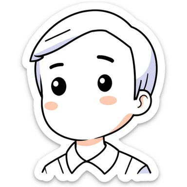 Confused fát sticker