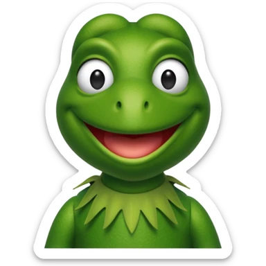 Kermit the frog sticker