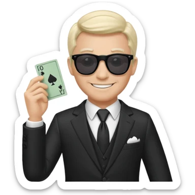 monopoly man with sunglasses sticker