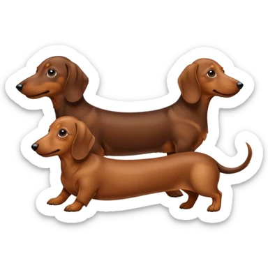 Perros salchicha sticker
