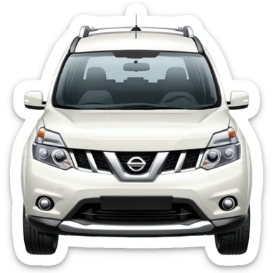 White Nissan Xtrail sticker