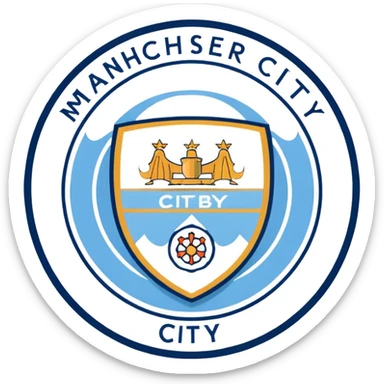 Manchester city logo sticker