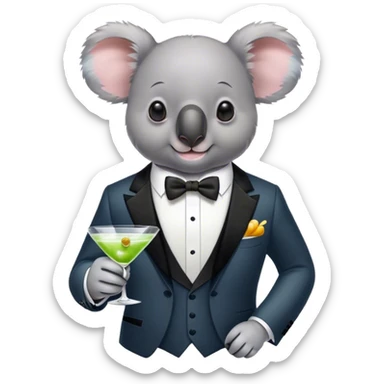 Koala james bond sticker