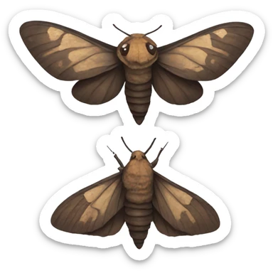 Death moth sticker
