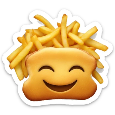 Schnitzel mit Pommes sticker