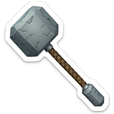 Create the mace from minecraft sticker