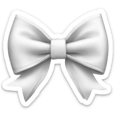 White Bow sticker