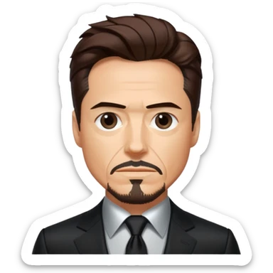 Tony stark black suit sticker