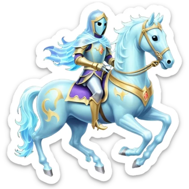 Spectral knight – Transparent, ghostly horse







 sticker