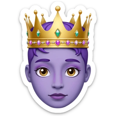 Purple royalty sticker