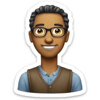 nerd programmer lmao sticker